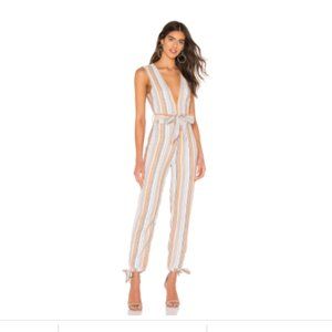 Tularosa Reese Jumpsuit in Multi Stripe Jumpsuit